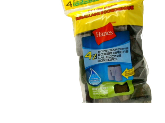 Boy's Boxer Briefs 4pk. Large Hanes