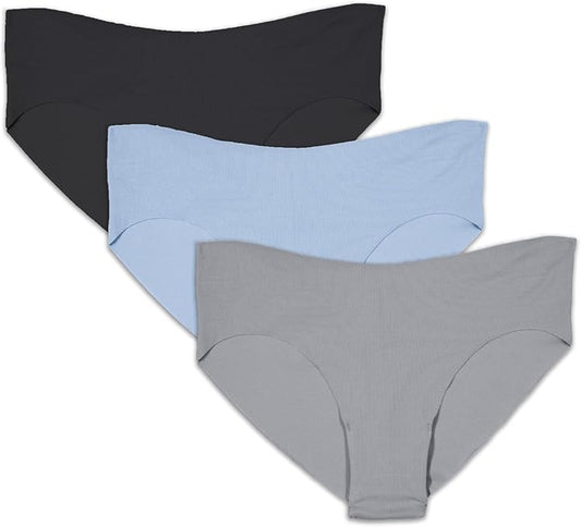 No Show Invisible 3pk. Large Cotton Stretch Cheekies Fruit Of The Loom
