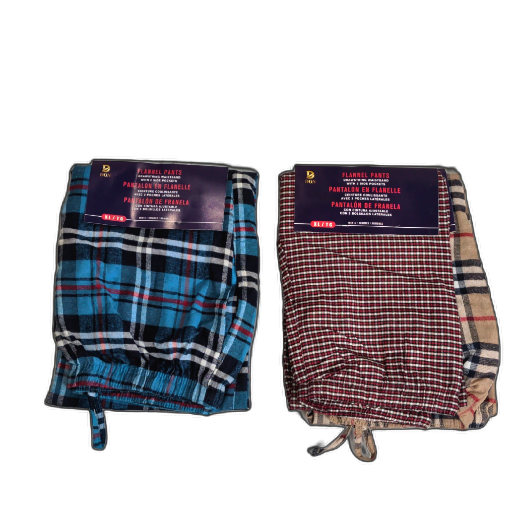 Flannel Pants Assorted Colours And Sizes W/ Pockets Don - Sold seperate