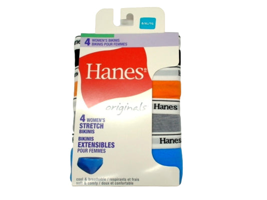 Women's Stretch Bikini Underwear 4pk. XL Hanes
