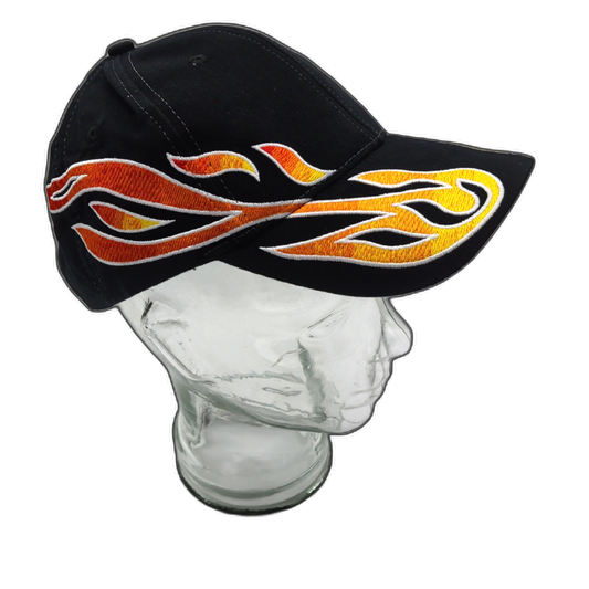 Ballcap Flames Black