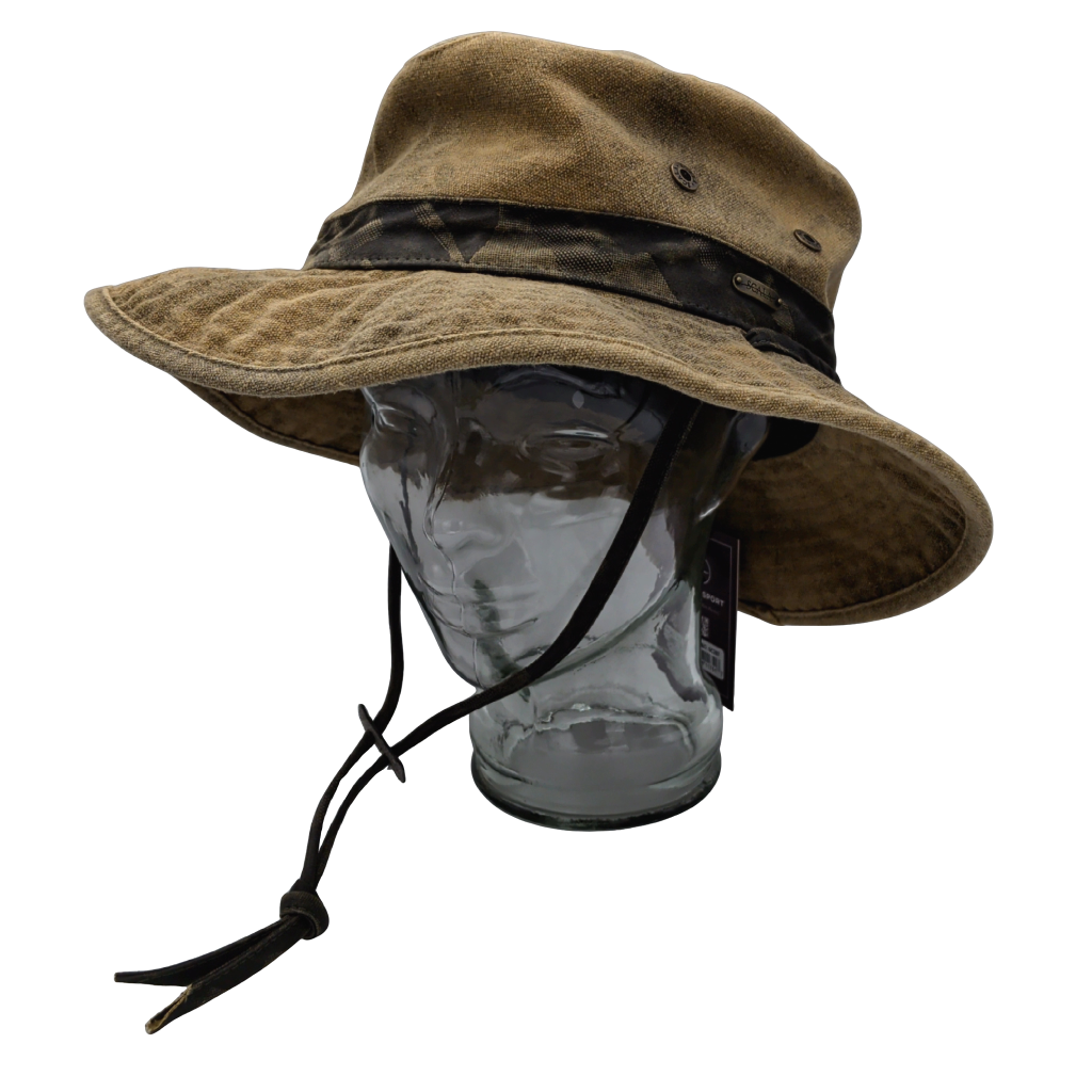 Scala Bend Boonie Hat Brown Assorted Sizes