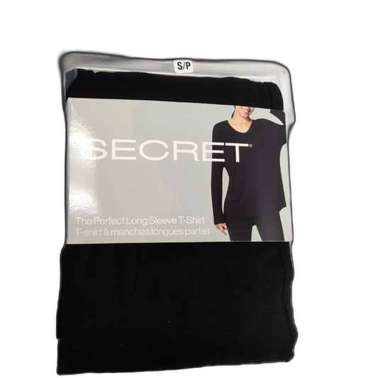 Ladies Long Sleeve T Shirt Black Assorted Sizes Secret