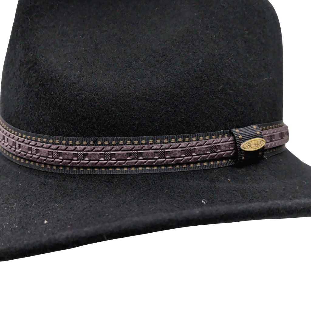 Scala Men's San Antonio Wool Felt Outback Hat Assorted Sizes - Additional View