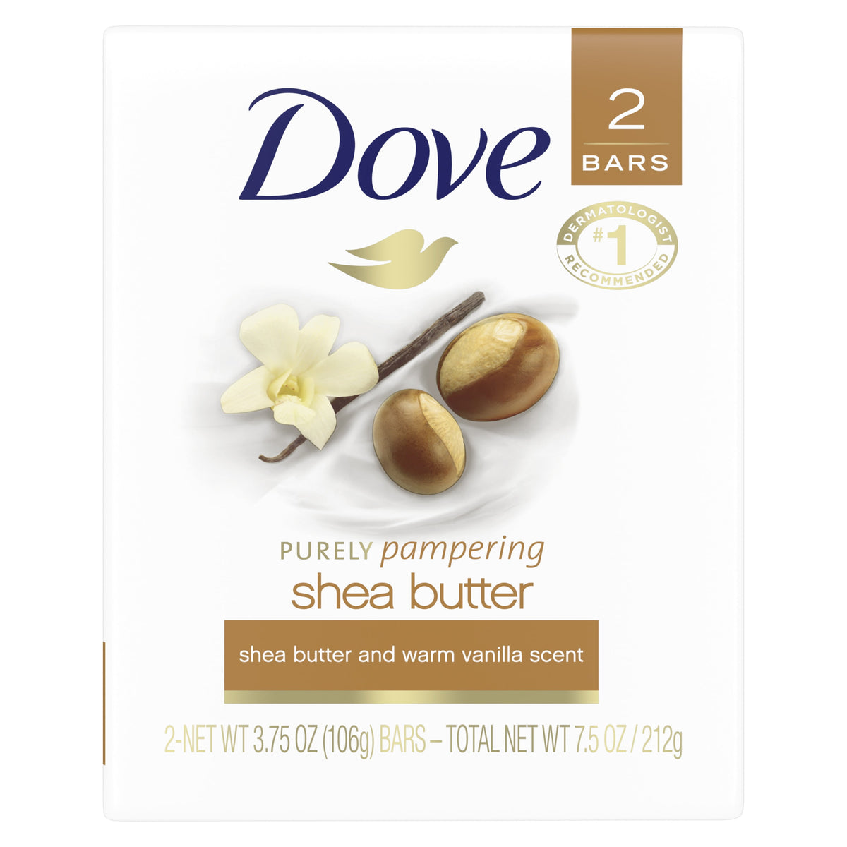 Dove Bar Soap Shea Butter 2 x 106g. Bars - Additional View