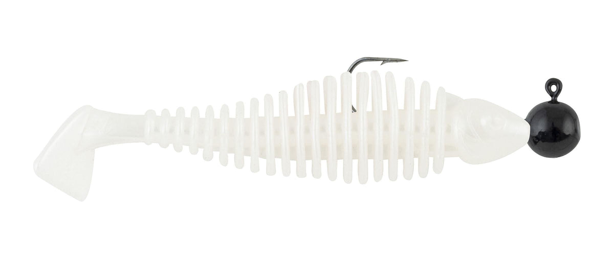 Galkotsu Rigged Swim Tails Pearl 3.5" 3pk. Matzuo - Additional View