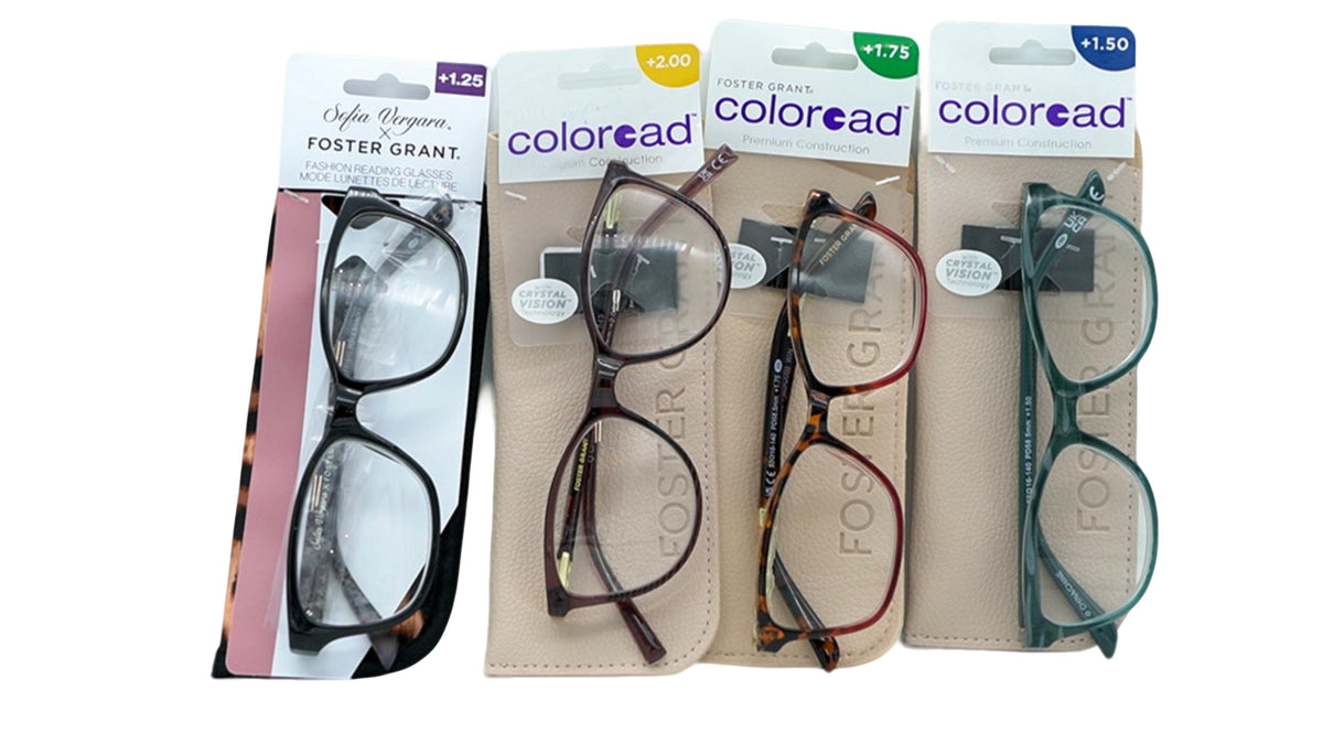 Reading Glasses Foster Grant Assorted w/ carry case