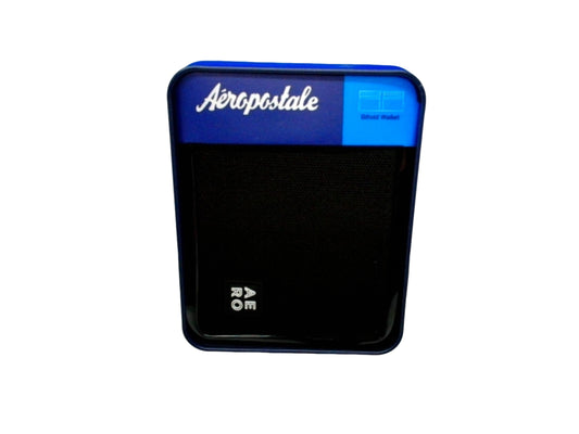 Aeropostale Bifold Wallet Black Canvas