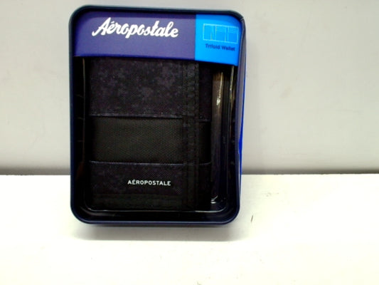 Aeropostale Trifold Wallet Black Camo