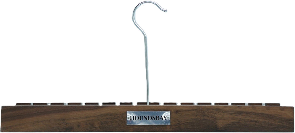 Block Belt Hanger Walnut Holds 17 Belts Houndsbay - Additional View