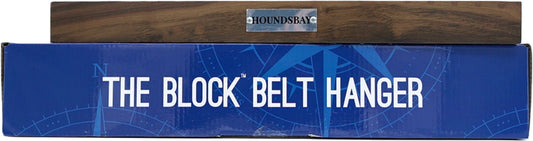 Block Belt Hanger Walnut Holds 17 Belts Houndsbay