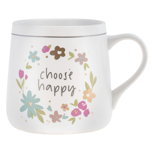 Flora Mug Choose Happy 16oz. - Additional View