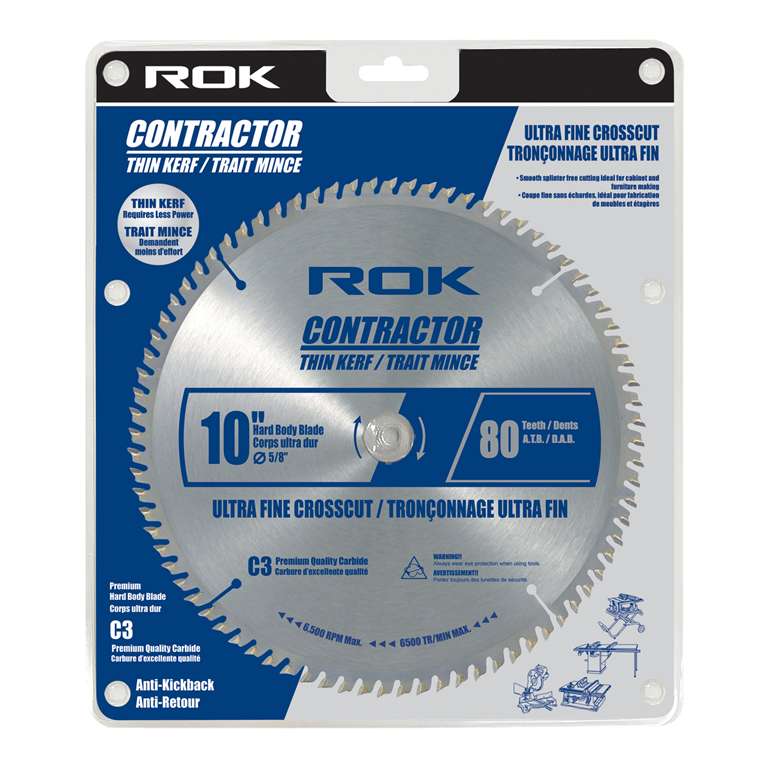 saw blade 10 inch 80 tooth ultra fine crosscut thin kerf