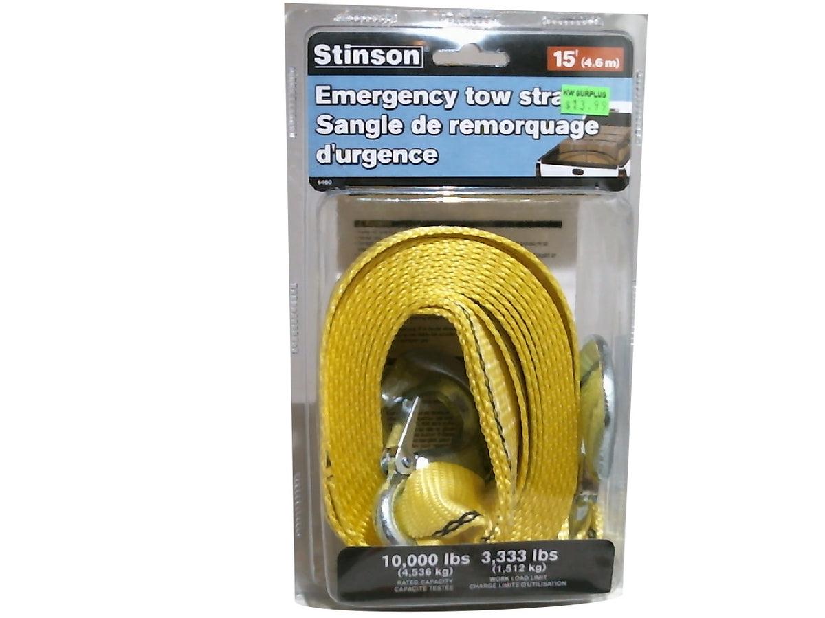 Sangle de remorquage 4,6 m 10 000 lb max