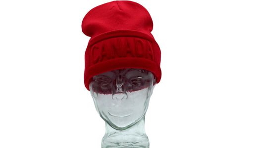 Embossed Canada Winter Hats Assorted
