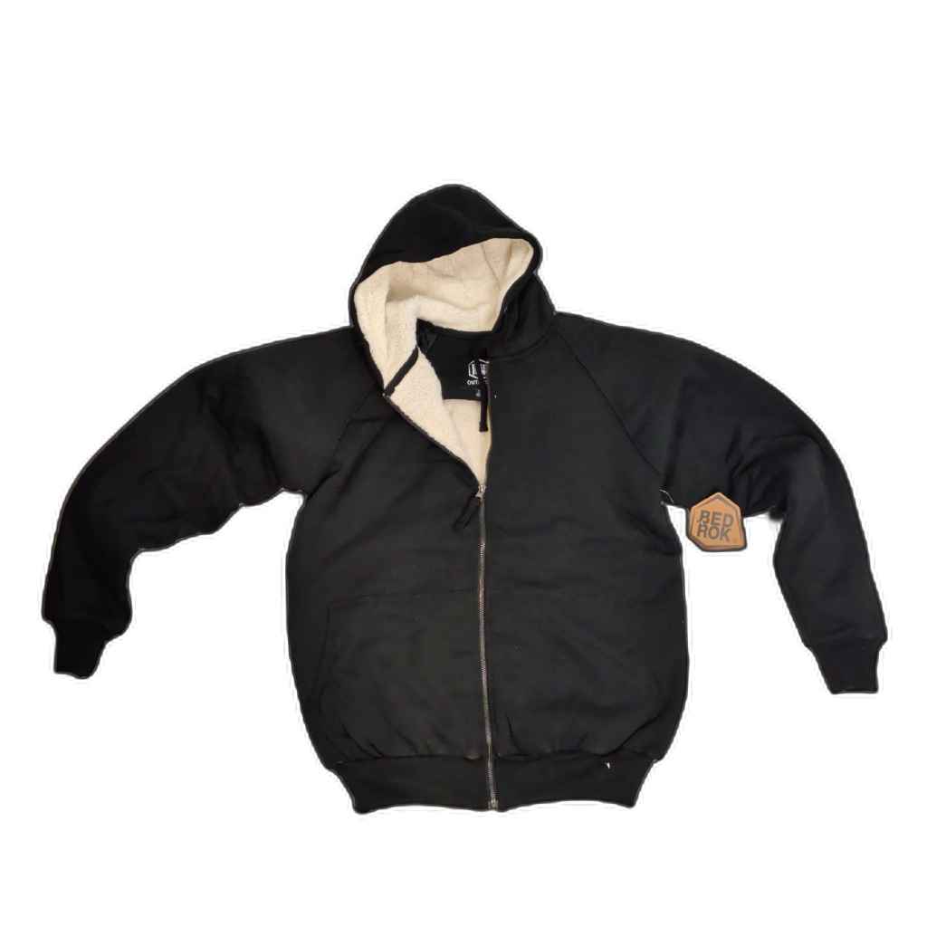 Fleece Lined Hoody Charcoal Ass't Sizes Bedrok