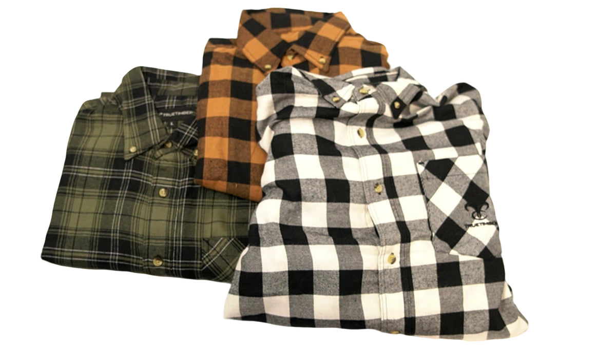 Flannel Plaid Shirt Truetimber Assorted Colours & Sizes (ENDCAP) - Additional View