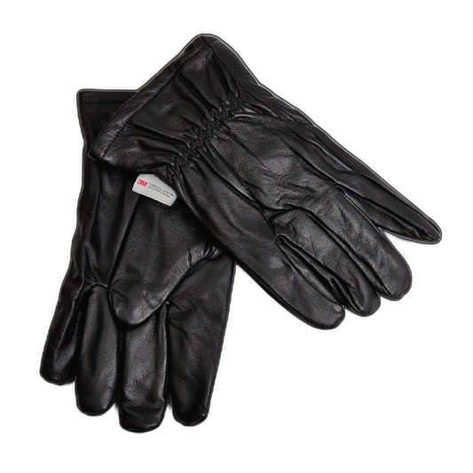 Lined Leather Gloves Black Xl 3m Thinsulate