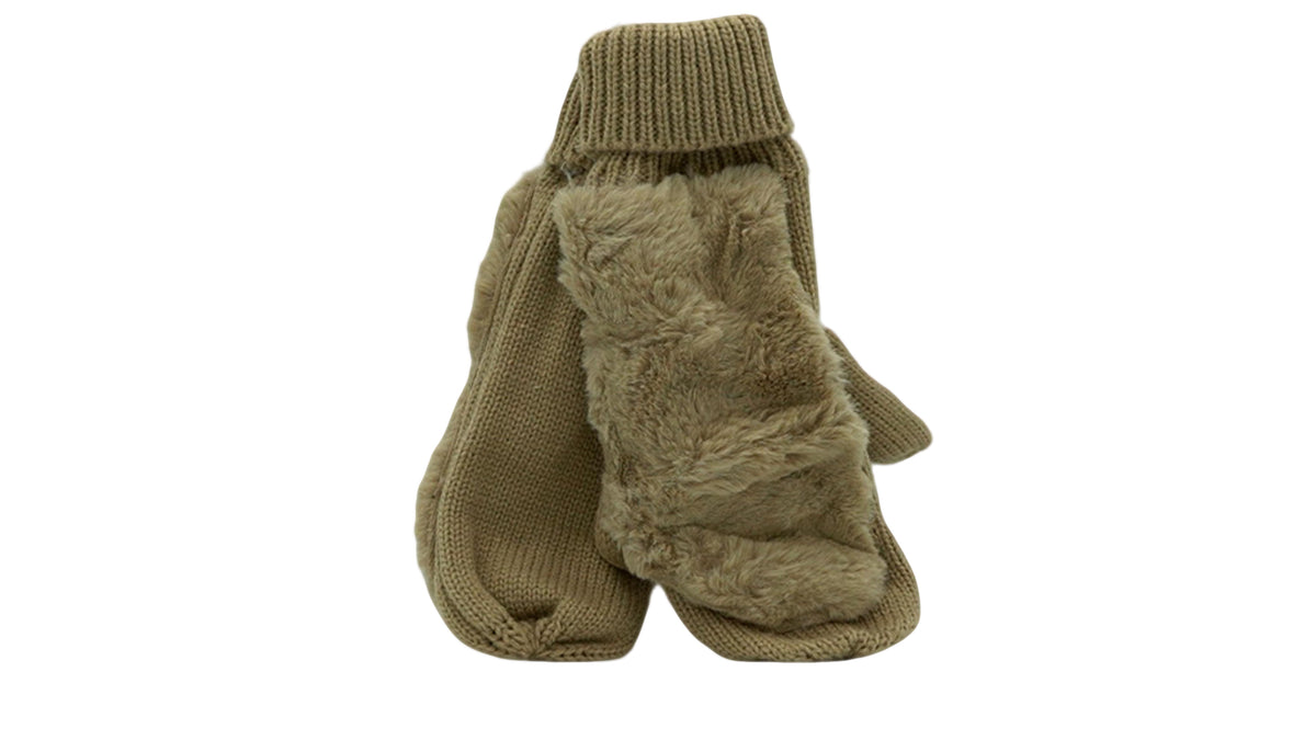 Lady's Fur Mittens Assorted