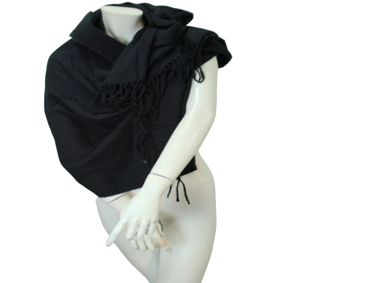 Pashmina Style Scarf Black