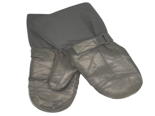 Snowmobile Mitts XL Black Leather w/Removable Liner Sturrdi