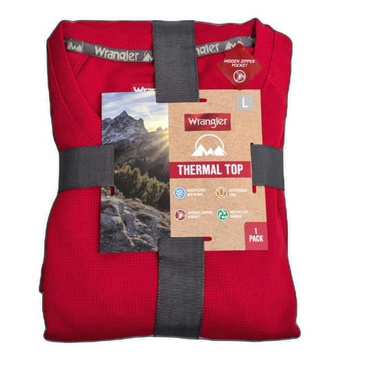 Thermal Top Ass't Sizes Red Wrangler