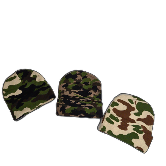 Winter Hat Camo Assorted - Sold Seperate
