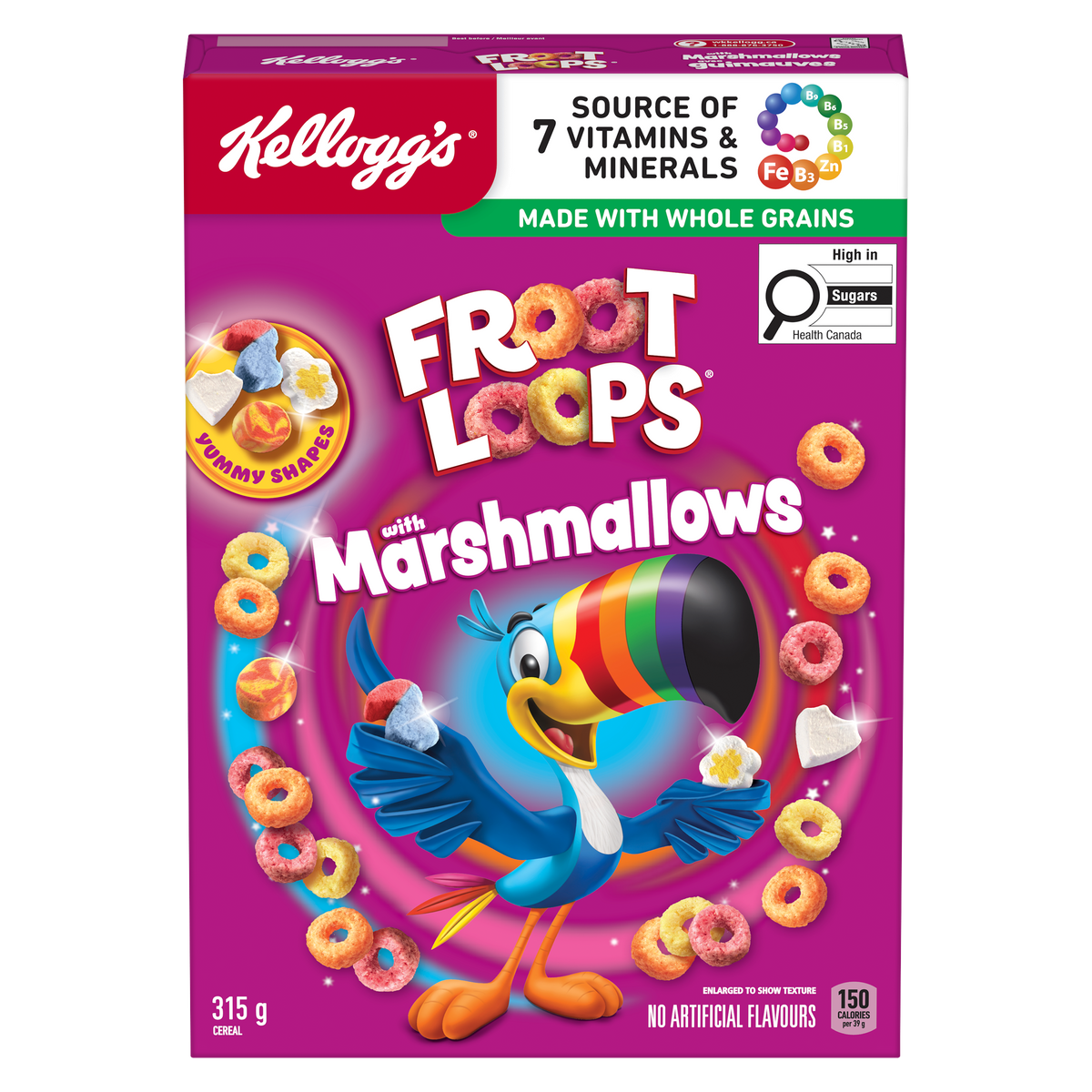 Froot Loops W/marshmallows Cereal 315g.