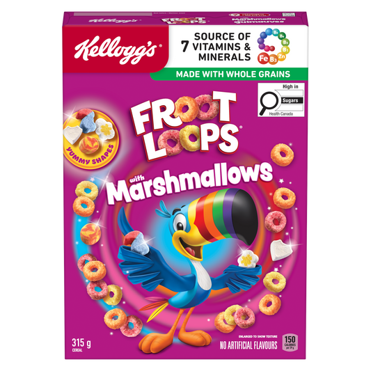 Froot Loops W/marshmallows Cereal 315g.