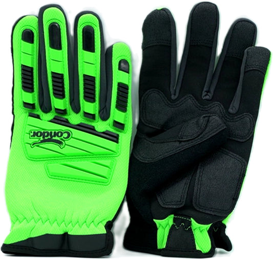 High Viz Impact Gloves XL Green Condor
