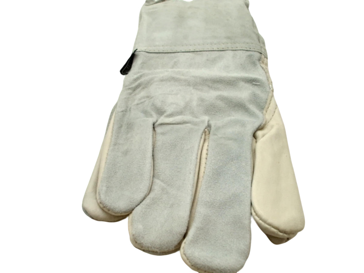 Grain Split Leather Work Gloves Medium Unlined Cuff