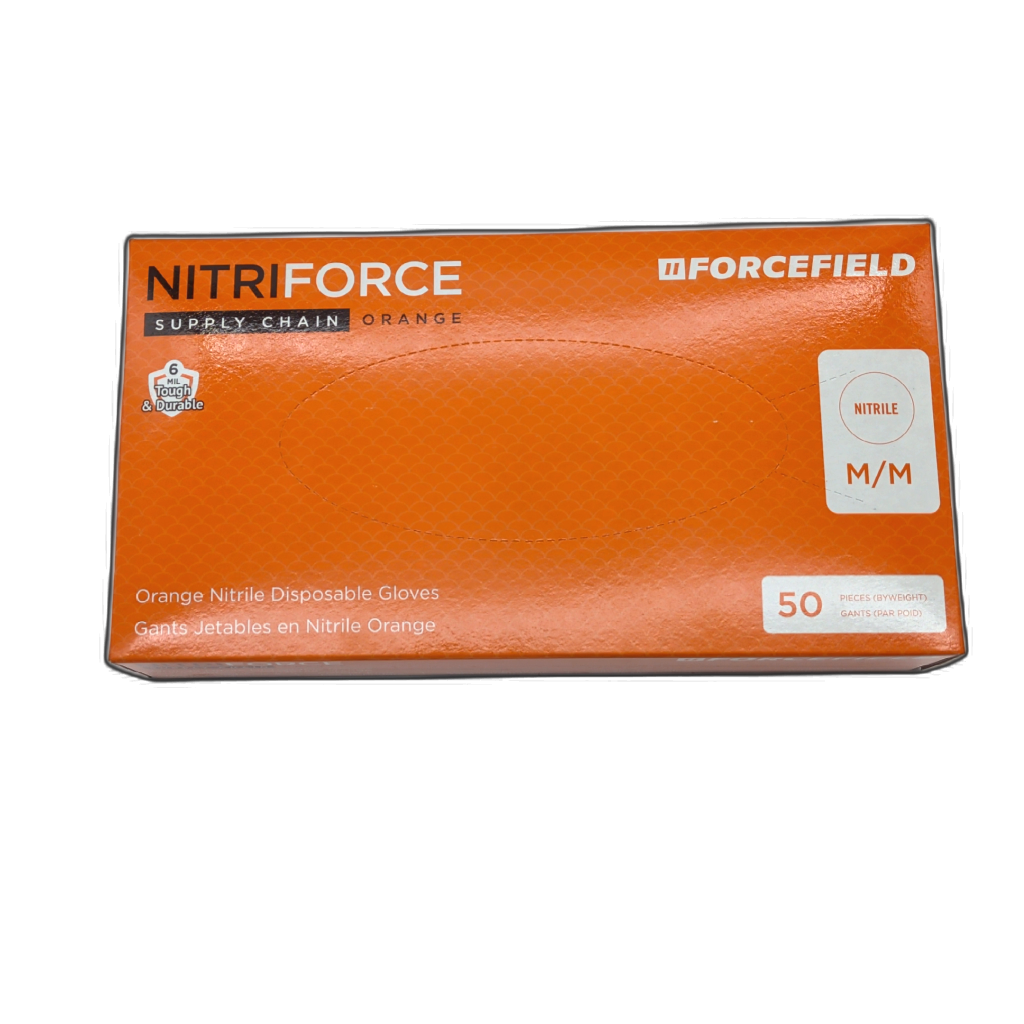 Nitrile Gloves Disposable Medium 50pk 6mm Thickness Nitriforce Forcefield (or 3/$19.99)