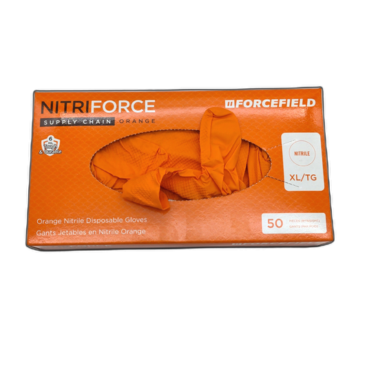 Nitrile Gloves Disposable XL 50pk 6mm Thickness Nitriforce Forcefield (or 3/$19.99)