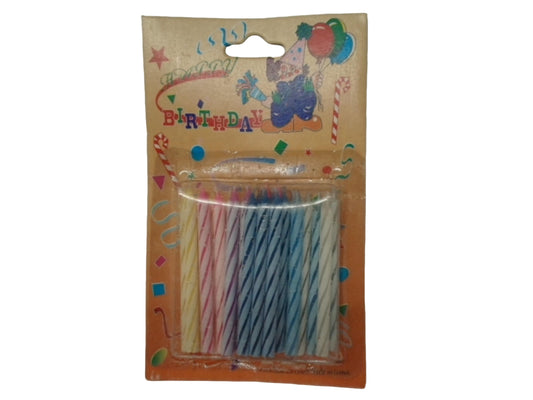 Birthday Candles 24pk. 2" Ass't Colours