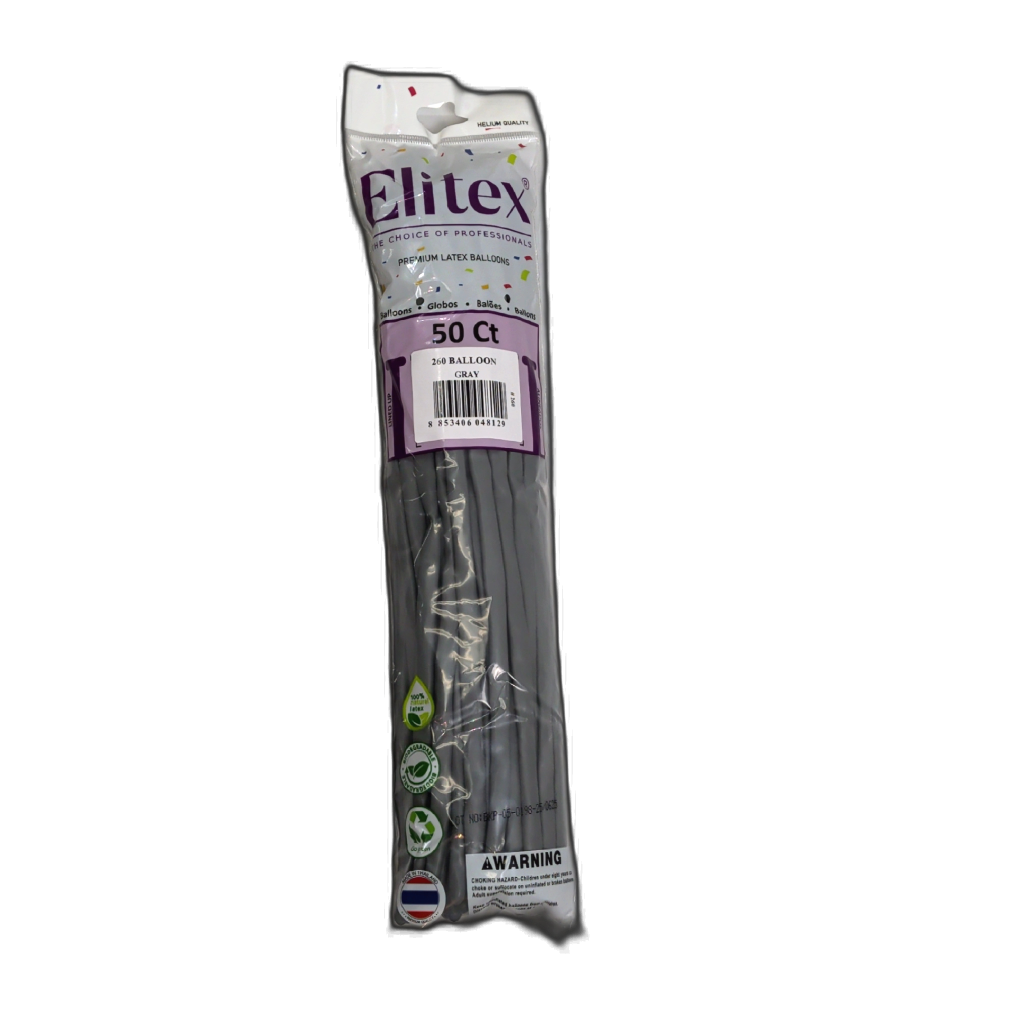 Twisting Balloons 50pk. Gray