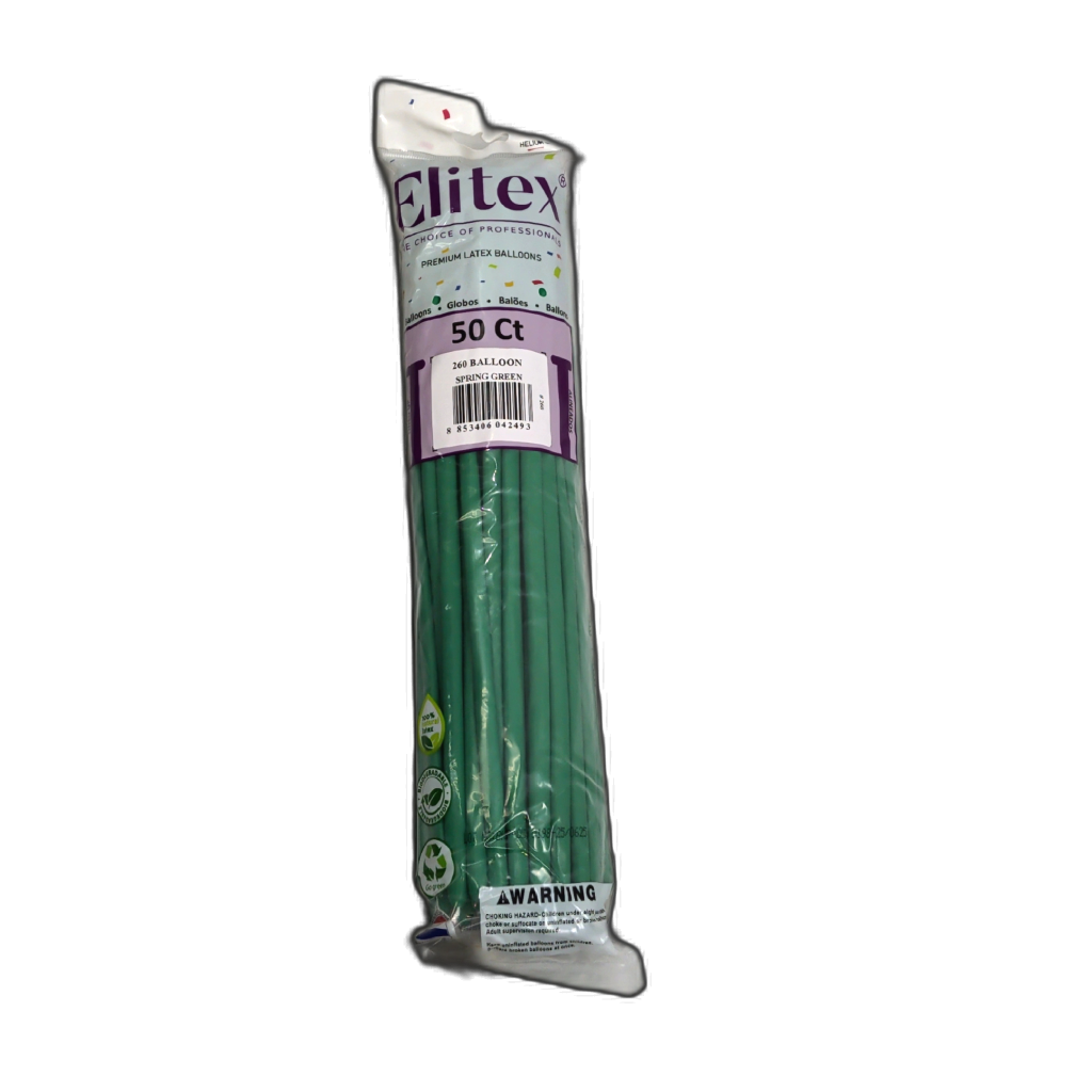 Twisting Balloons 50pk. Spring Green Elitex