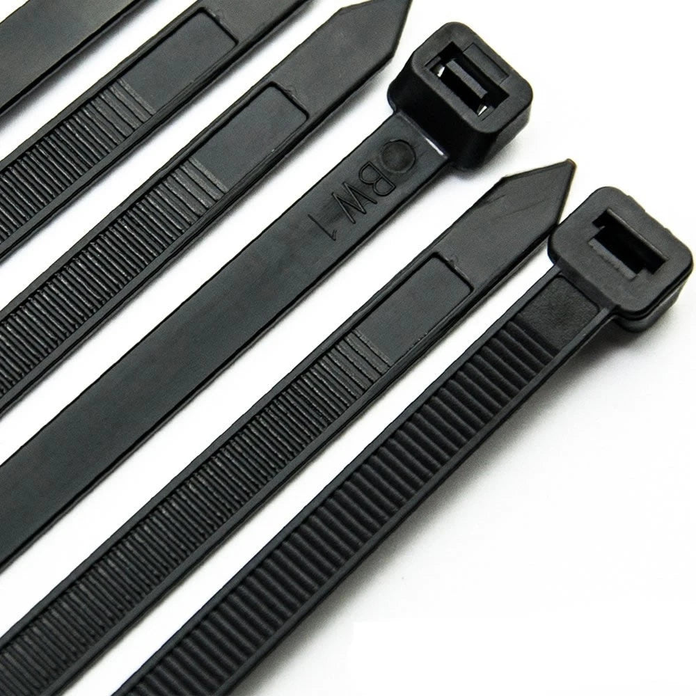 Serre-câbles en nylon de 15 cm 18 kg noir lot de 100