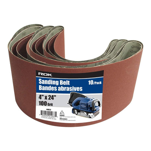 bande abrasive 10x610mm grain 100 (paquet de 10)