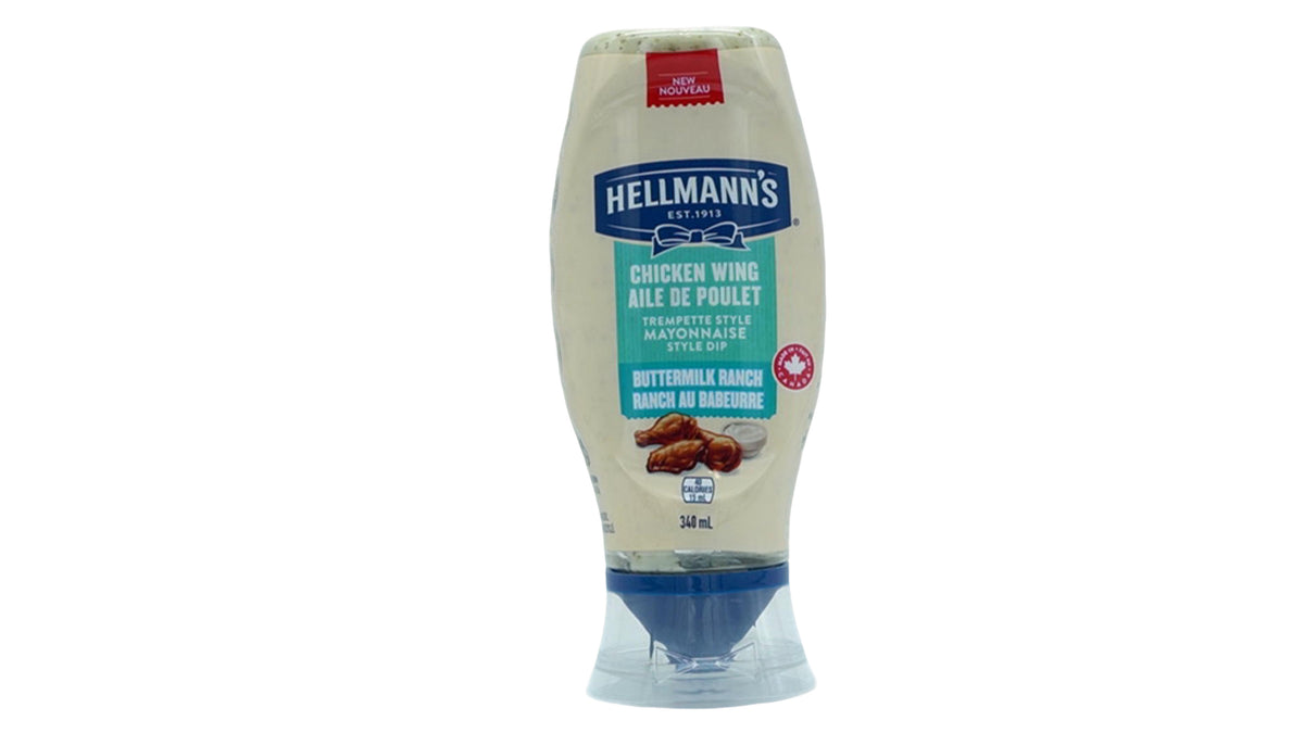 Hellmann's Buttermilk Ranch Chicken Wing Style Mayonnaise 340mL
