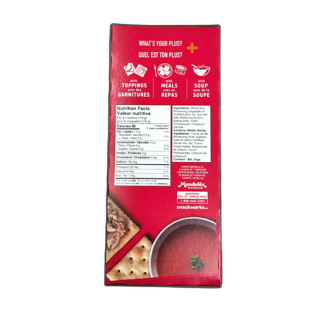 Premium Plus Crackers Salted Tops 450g.
