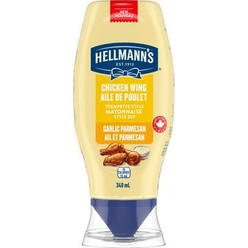 Hellmann's Garlic Parmesan Chicken Wing Style Mayonnaise 340mL