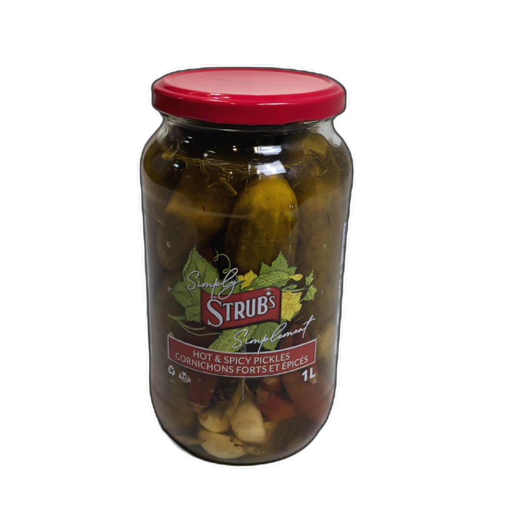 Simply Strub's Hot & Spicy Pickles 1l