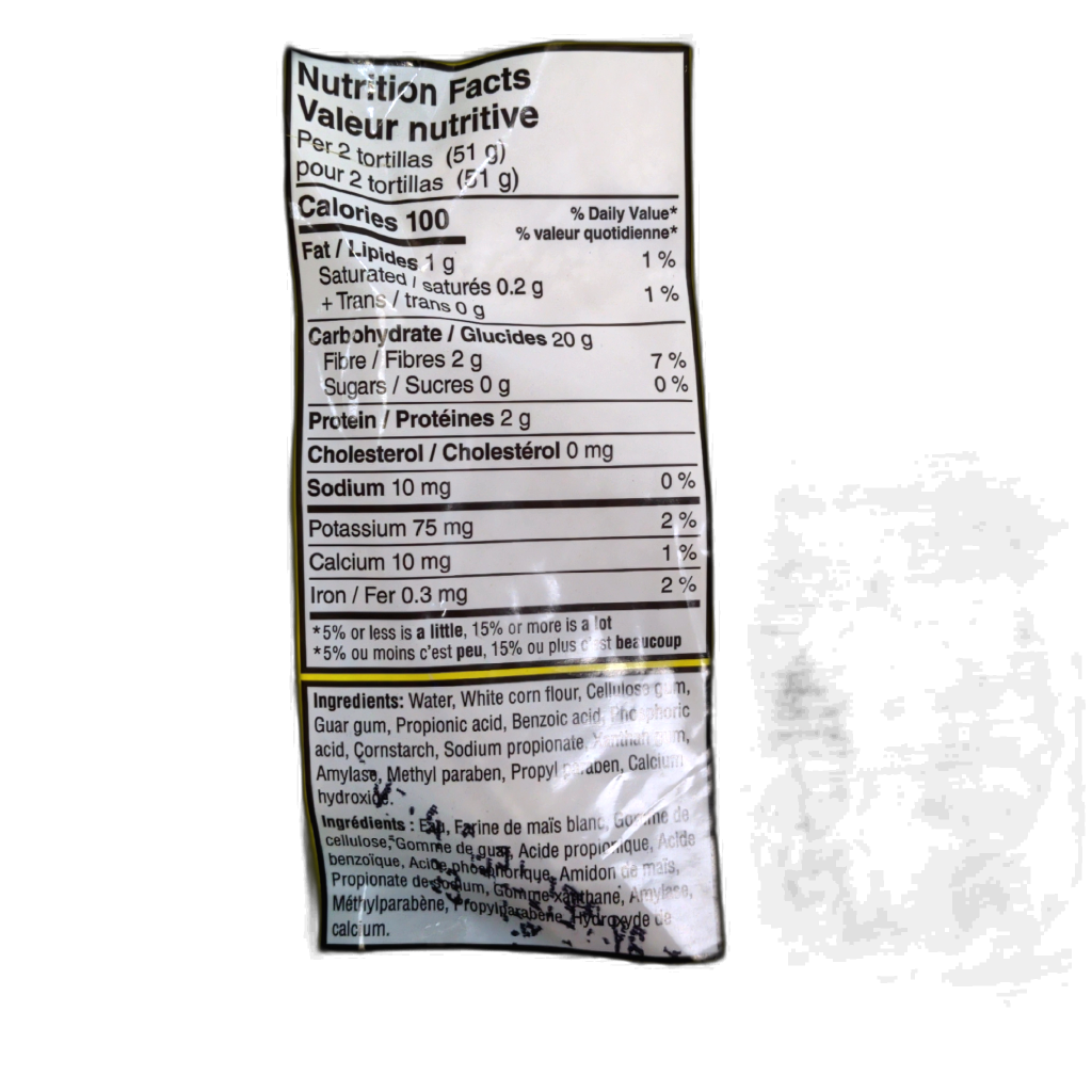 Manny's Corn Tortillas Soft Taco Size 10pk. 255g. BB-2026-10-15