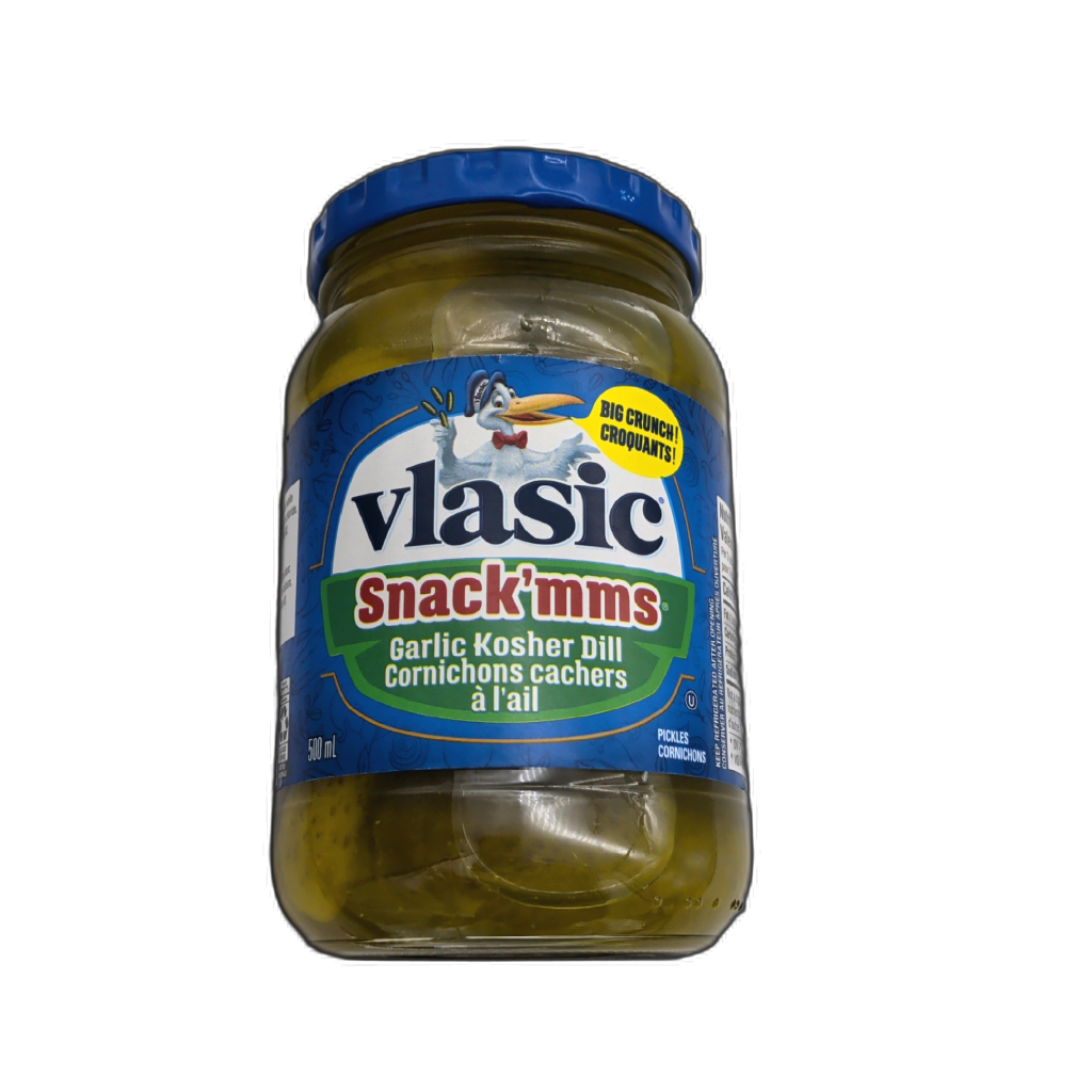 Vlasic Snack'mms Garlic Kosher Dill Pickles 500ml(endcap)3 for $7.99