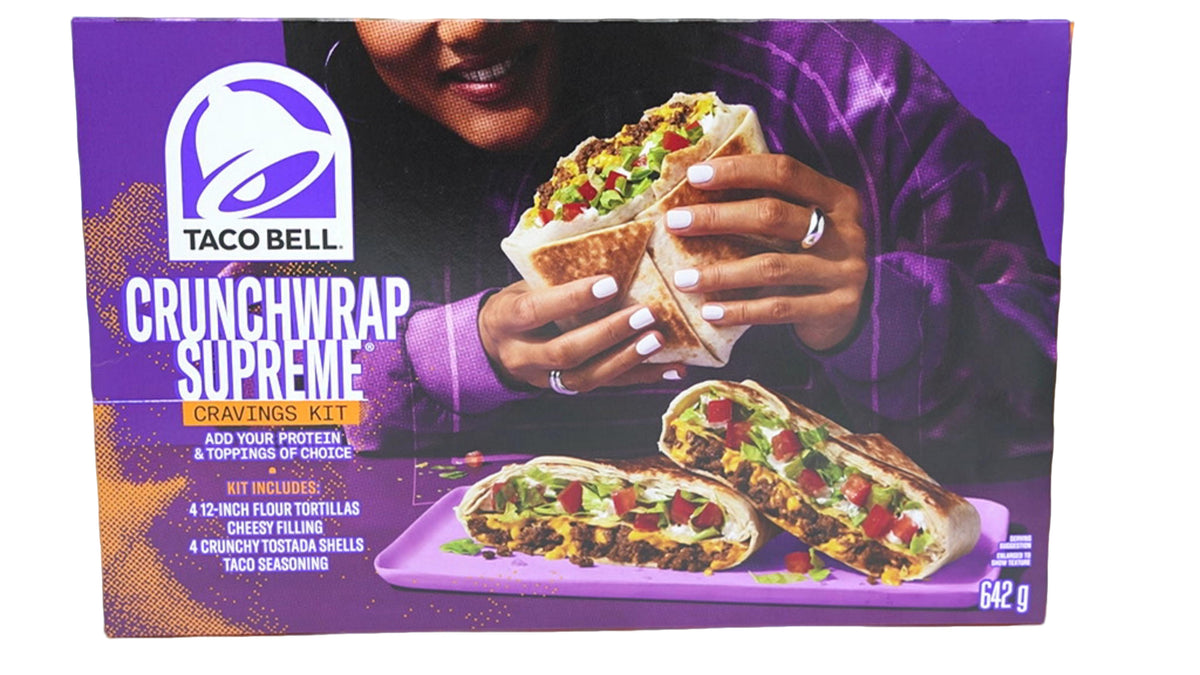 Taco Bell Crunchwrap Supreme Cravings Kit 642g. (endcap)