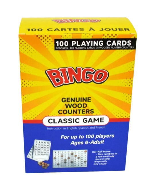 Bingo Classic Game W/100 Card, 75 Number