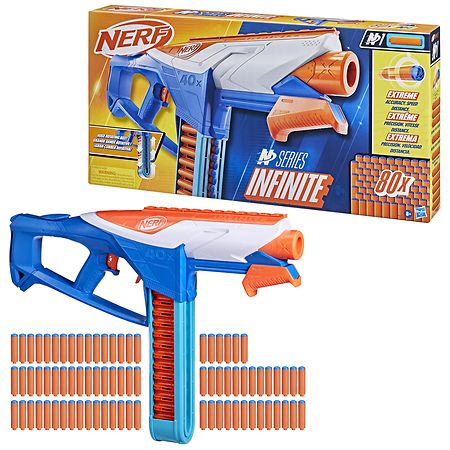 Nerf Gun N Series Infinite w/80 Darts & Rotating Belt - Additional View
