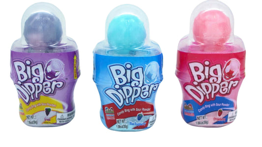 Big Dipper Candy Ring With Sour Powder 30g. Assorted Flavours