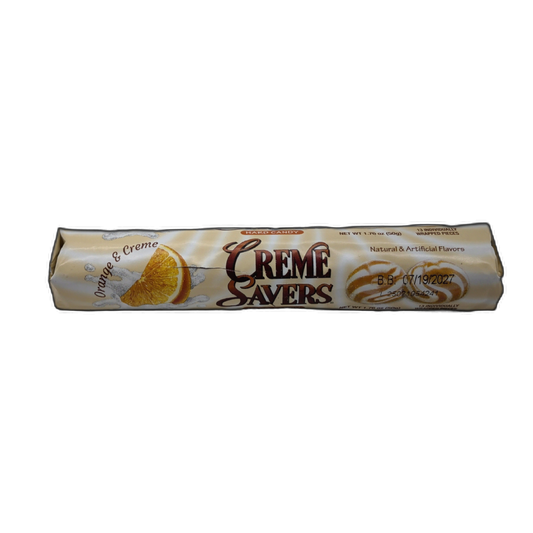 Crème Savers Hard Candy Orange & Crème 50g.