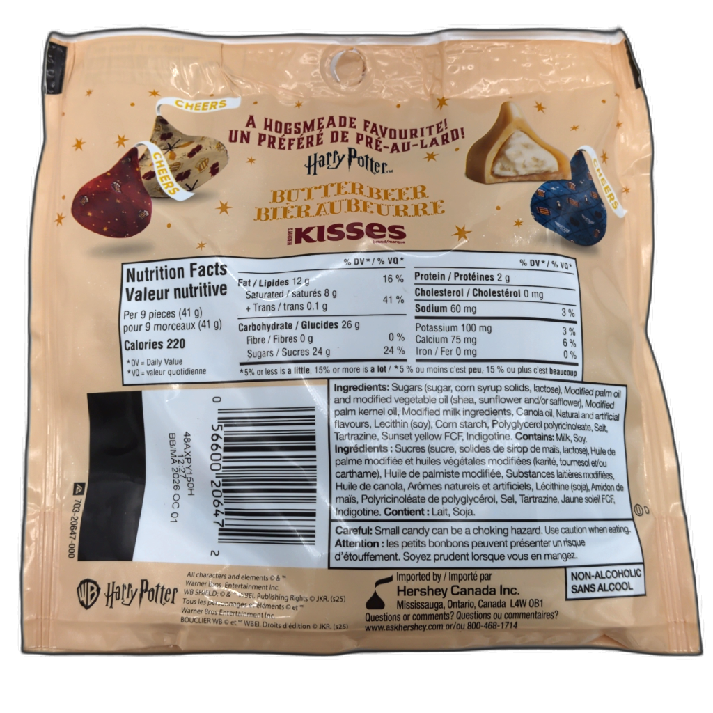 Hershey's Kisses Butterbeer 180g. Harry Potter